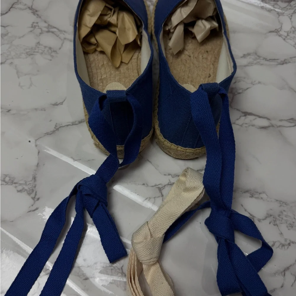 Women’s Soludos Original Espadrille Lace Up Marlin Blue US Size 11
